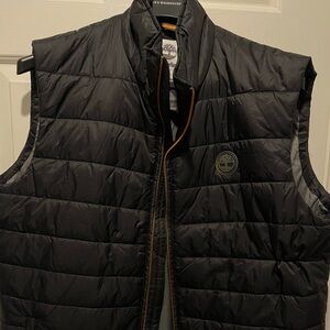 Timberland Men's Black Puffer Quilted Vest